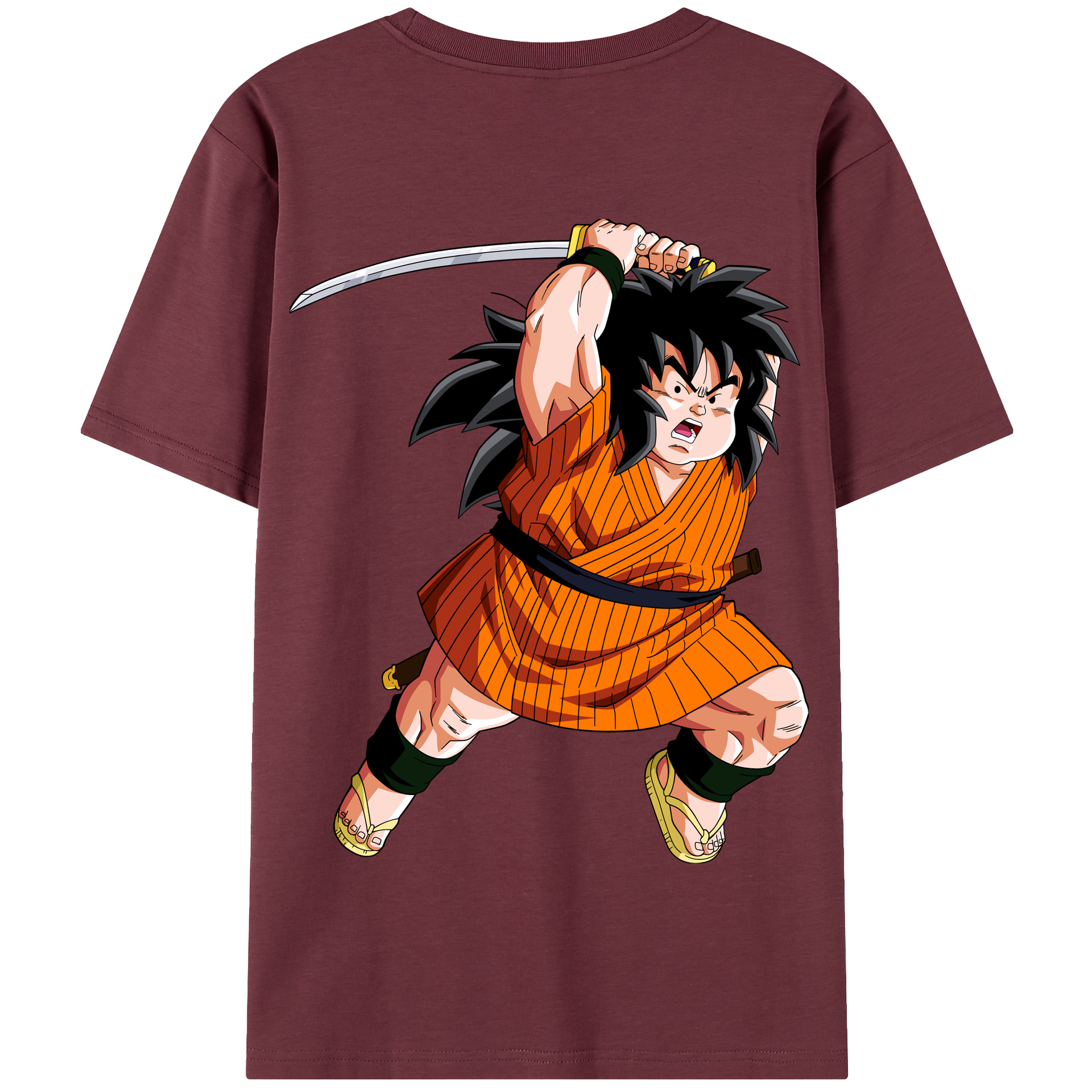 （画像用） ドラゴンボール やじろべえ DRAGON BALL Yajirobe 綿100％半袖Tシャツ（背面プリント）